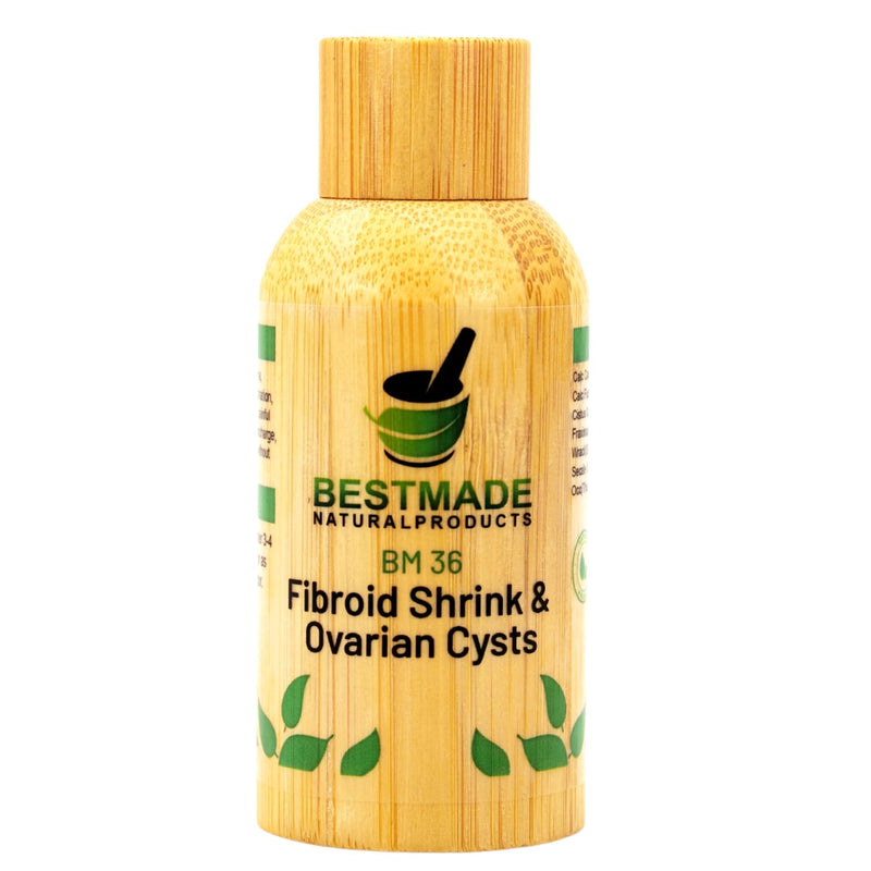 Fibroid Shrink & Ovarian Cysts BM36 - Helps Shrink Fibroids and Ovarian Cysts, Balance Estrogen Levels and Prevent Regrowth, Support for Menstrual Pain and Painful Intercourse, 30 mL Drops | Bestmade