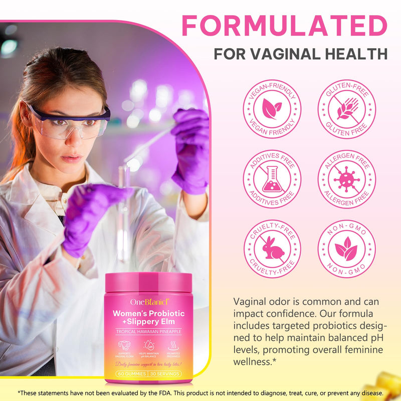 Feminine Probiotics Gummies for Vaginal Health & pH Balance