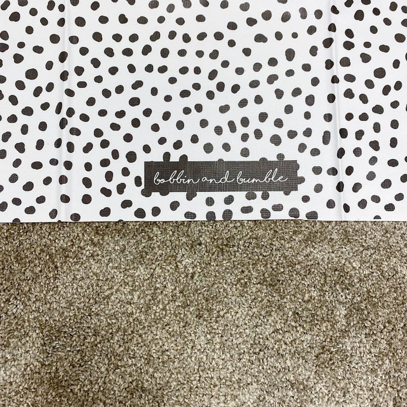 Splash mat - Monochrome Spotty Polka Dot