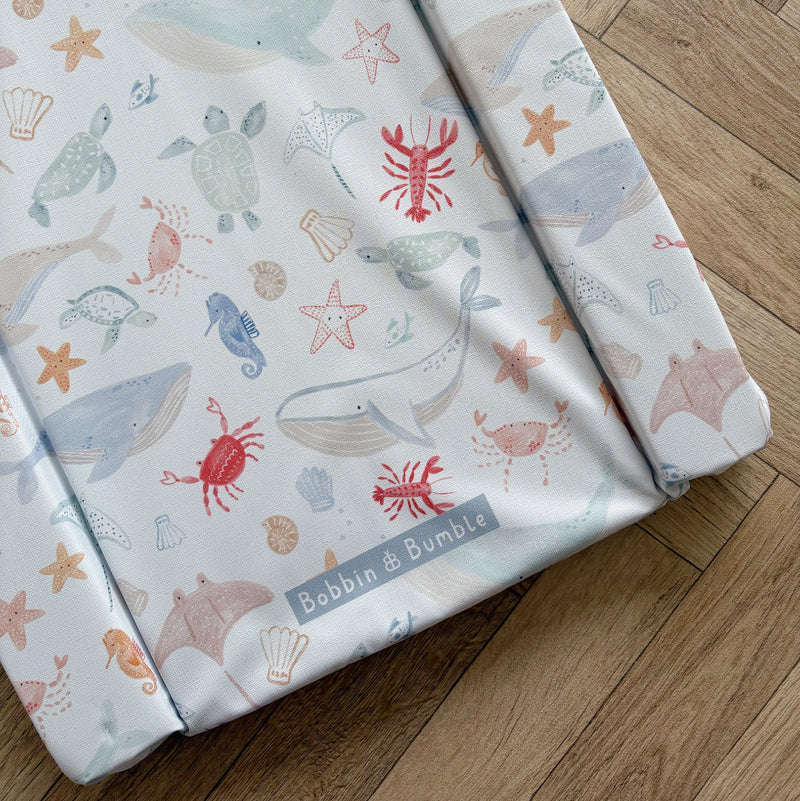 Standard Changing Mat - Deep Blue Sea Print