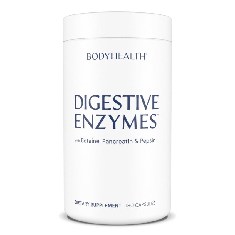 BodyHealth Digestive Enzymes – Full Spectrum Digestive Support (180 caps) with Probiotics
