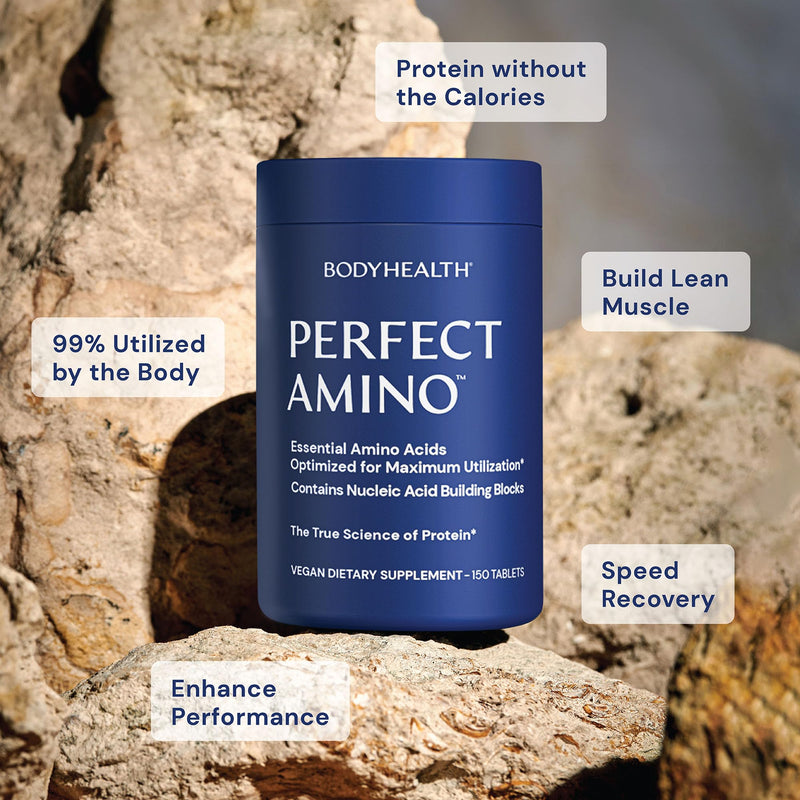 BodyHealth PerfectAmino (300 Tablets) – Essential Amino Acids, Vegan BCAA & EAA for Recovery & Energy