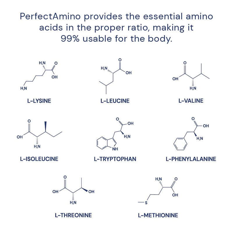 BodyHealth PerfectAmino 150 ct – Easy-to-Swallow Vegan Amino Acids with BCAAs for Muscle Recovery