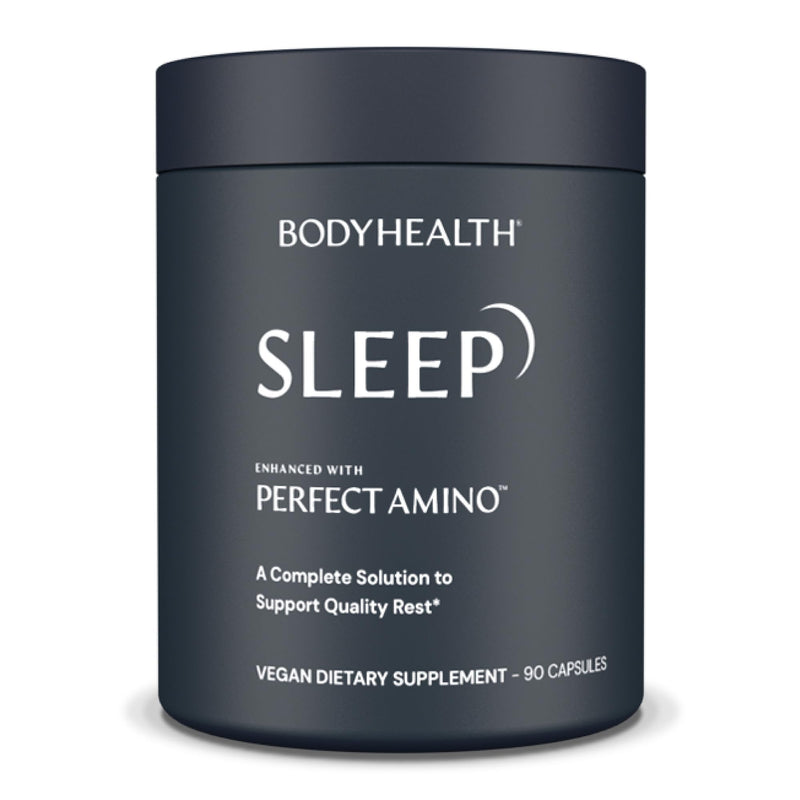 BodyHealth Sleep – Non-Habit Sleep Aid with 3 mg Melatonin & PerfectAmino | 90 Capsules
