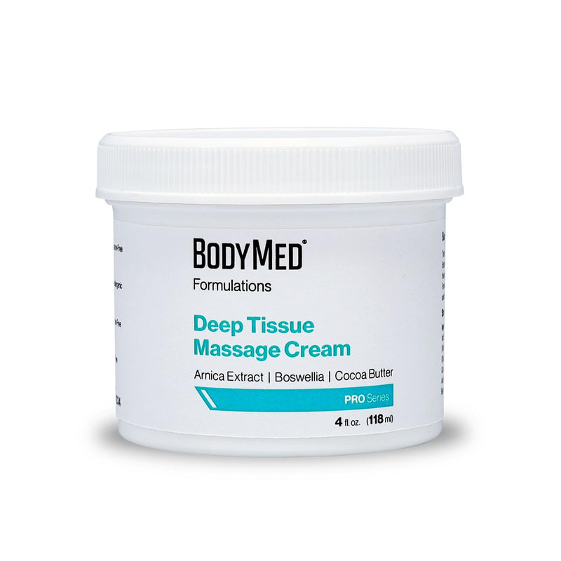 BodyMed Deep Tissue Massage Cream 4 oz – Fragrance-Free, All-Natural, Leaping Bunny Certified