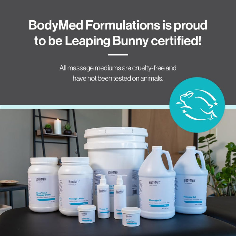 BodyMed Formulations Massage Lotion 8 oz - Fragrance-Free, Leaping Bunny Certified