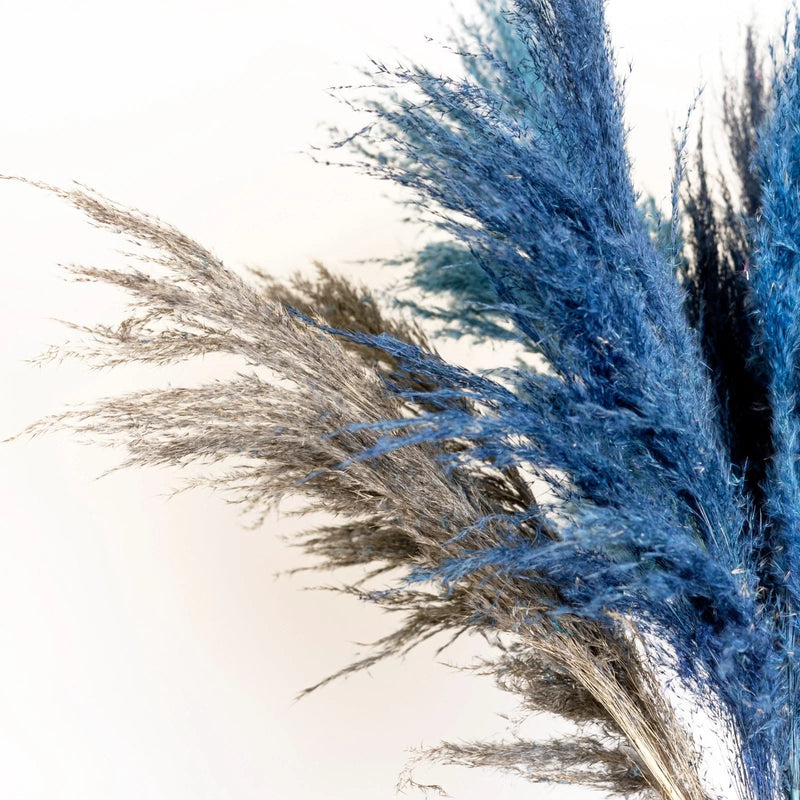 9pc Artificial Pampas Grass 75cm Tall Boho Decoration Set