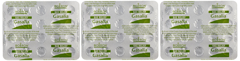 Boiron Gasalia 3 Pack – 60 Tablets Each | Homeopathic Gas Relief