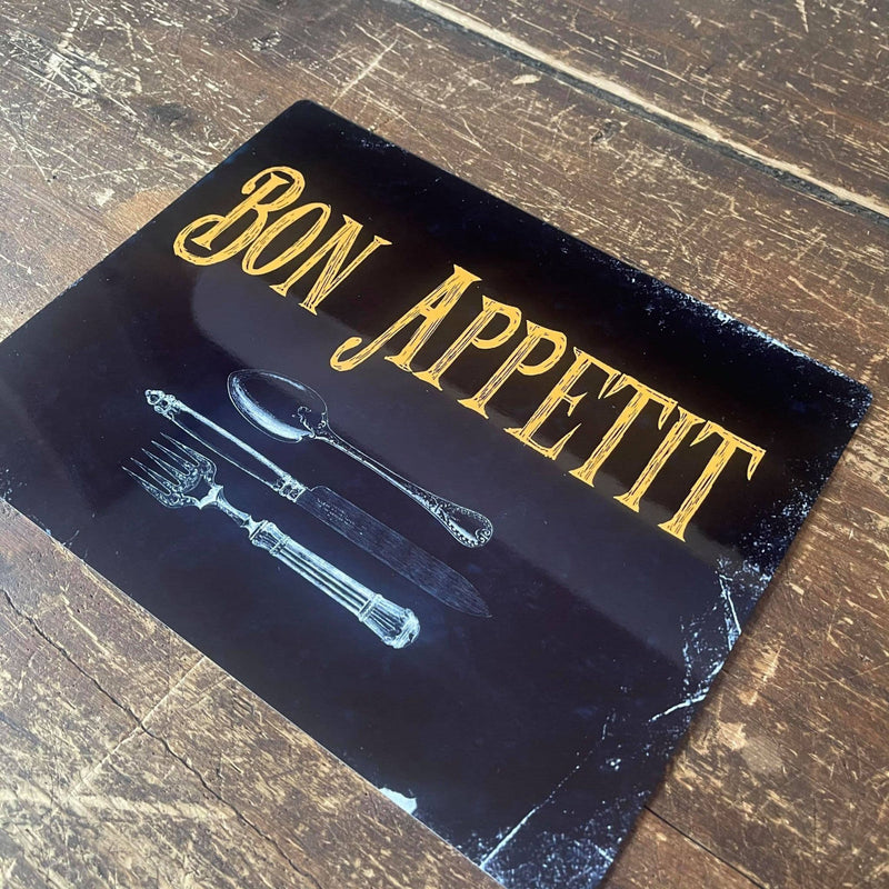 Bon Appetit Metal Wall Sign