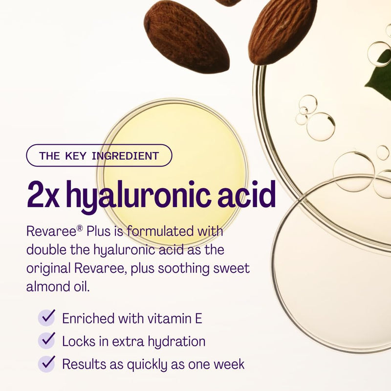 Revaree Plus by Bonafide — Hyaluronic Acid Vaginal Moisturizer with Sweet Almond Oil | 1-Month Supply (10 Inserts)