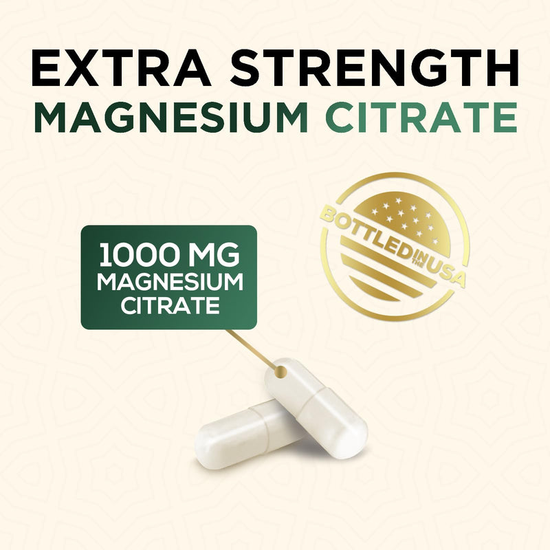 Magnesium Mineral Supplement 1000 mg – High Potency Citrate (120 Capsules)