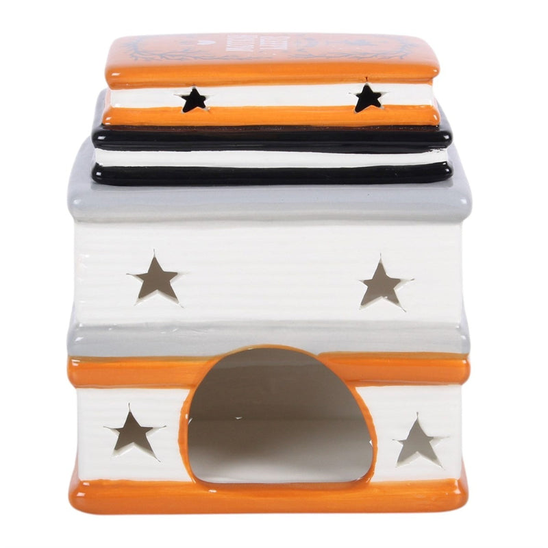 Haunted Library Book Stack Oil and Wax Burner