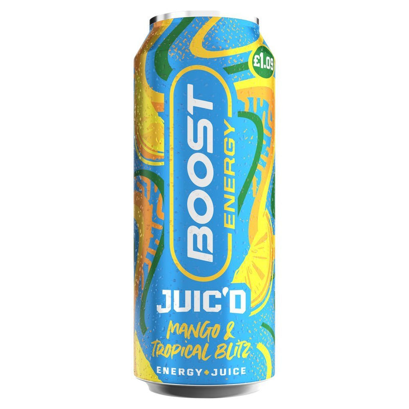 Boost Energy Juic'd Mango & Tropical Blitz PMP 500ml (Case of 12)