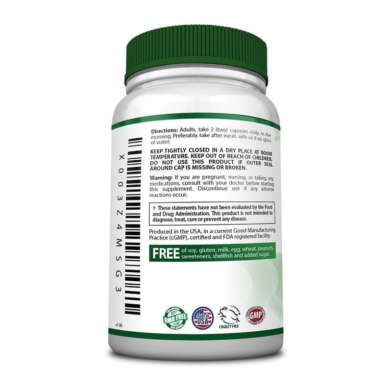 Bowel Calm: Ginger, Turmeric, Boswellia, BioPerine - One Month Supply - Non-GMO