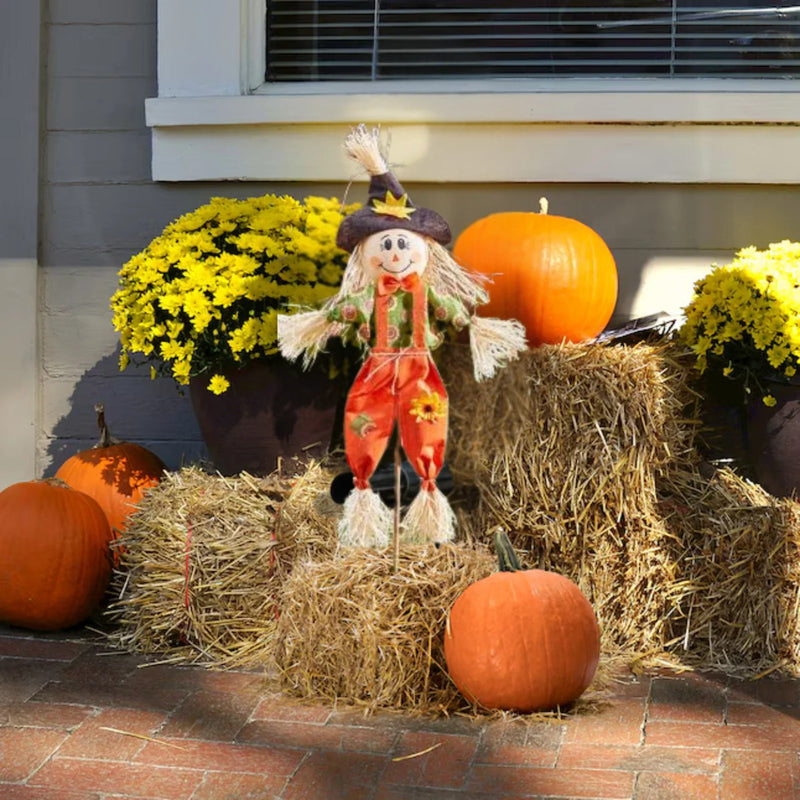 Boy Halloween Scarecrow Garden Decoration with Ground Stake