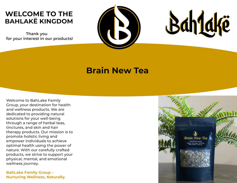 Brain New Tea | Mental Clarity, Focus & Memory Nootropic Tea