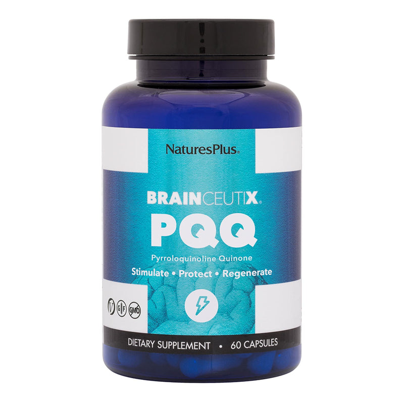 Natures Plus Brainceutix PQQ - 60 Vegan Capsules | Memory & Brain Power