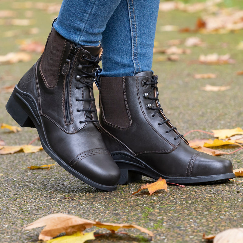 Bramham Zip Jodhpur Boots - Brown