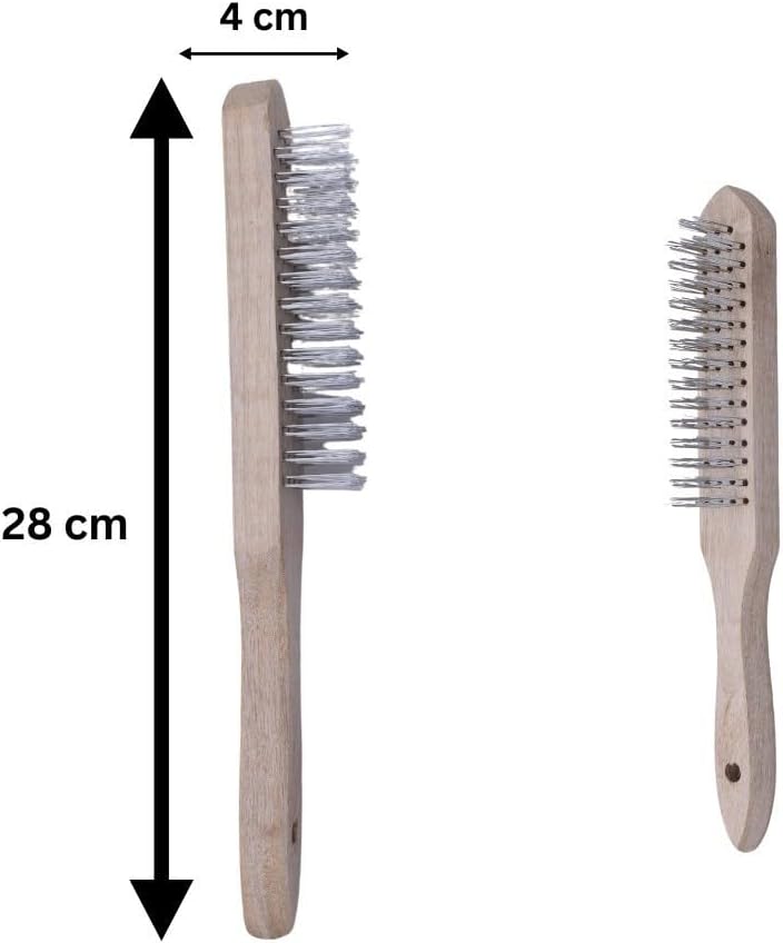 Heavy Duty Brass Wire Brush for Rust & Paint Removal