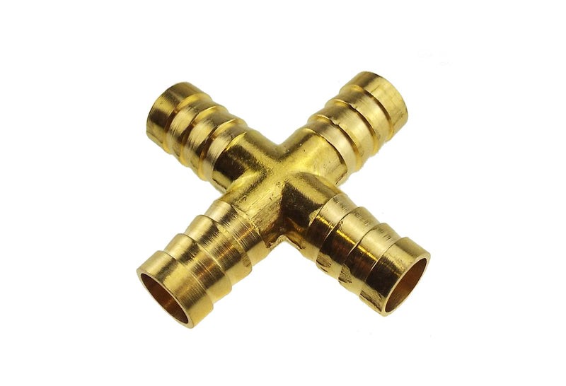 Brass Cross Joiner 6mm