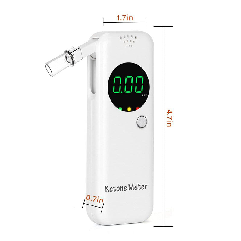 Ketone Breath Monitors for Personal Ketosis Tracking - Ketone Monitoring Breath Analyzer Ketosis Tester | Professional Home Ketone Breath Meter - Accurately Monitor Ketonsis in Your Breath
