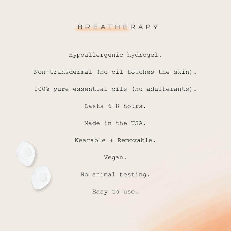 Breatherapy Get Up + Go Kit – 8-Pack Aromatherapy InhalationTabs (Energy, Focus, Balance, Grounding)