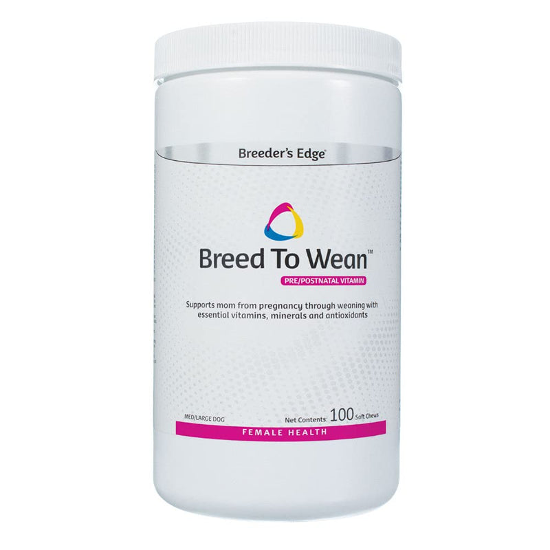 Breeder’s Edge Breed to Wean Prenatal & Postnatal Multivitamin for Dogs & Cats – 100ct