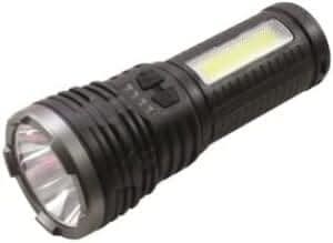 Bright ABS Rechargable Torch with USB Charging Port