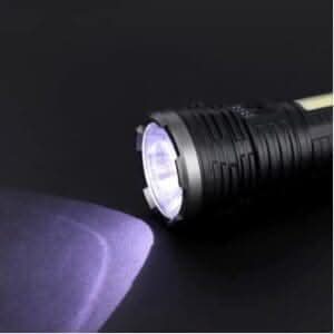 Bright ABS Rechargable Torch with USB Charging Port