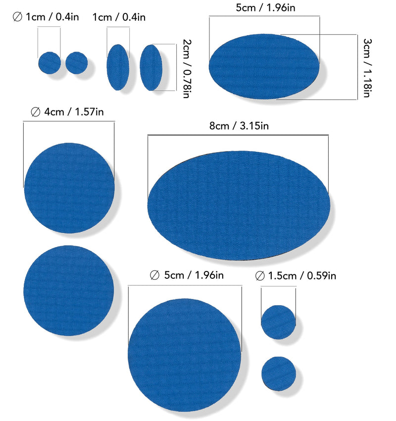Repair Patches (30+ Colours) for Puffer Jackets, Tents, Upholstery - Stick On, Waterproof, Tear-Cold-Heat-Resistant