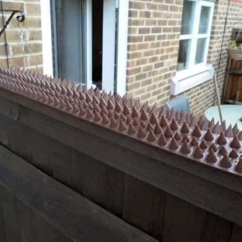 Fence and Wall Spike Set Brown 4.4m - Pack of 4