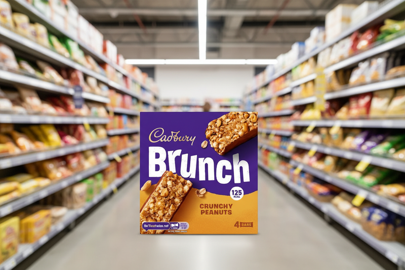 8 X Cadbury Brunch Peanut 4 Pack 112GM