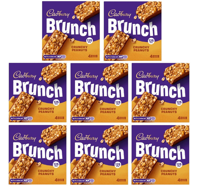 8 X Cadbury Brunch Peanut 4 Pack 112GM