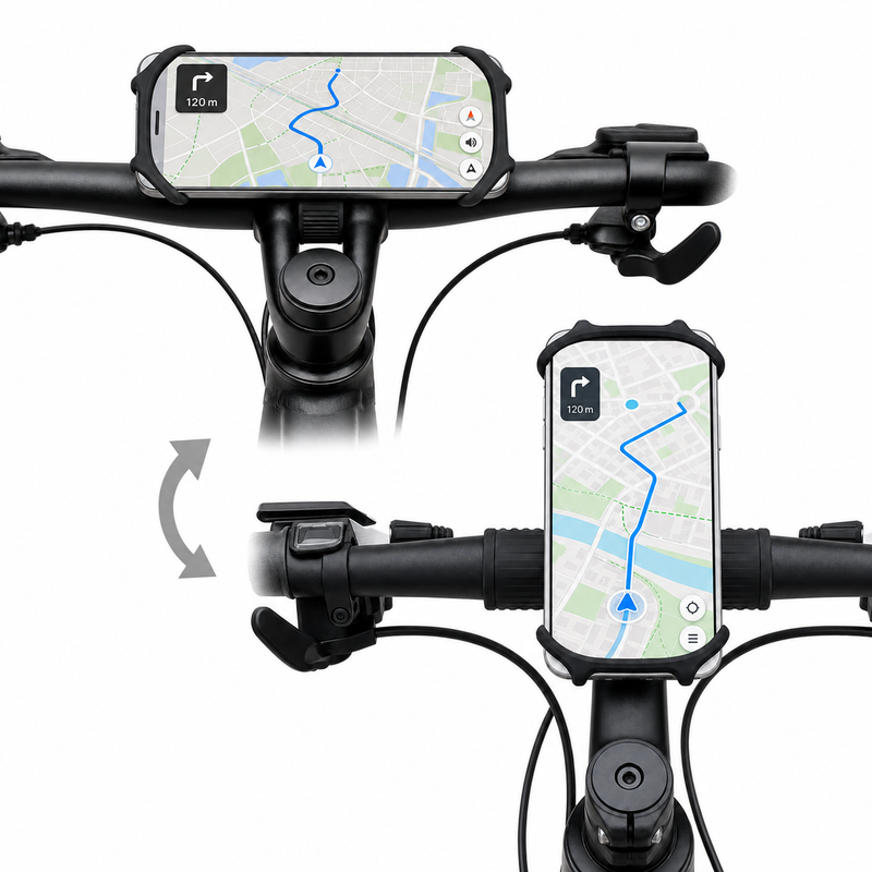 BTR Bike Phone Mount and Phone Holder | Fits All Phones & Handlebars