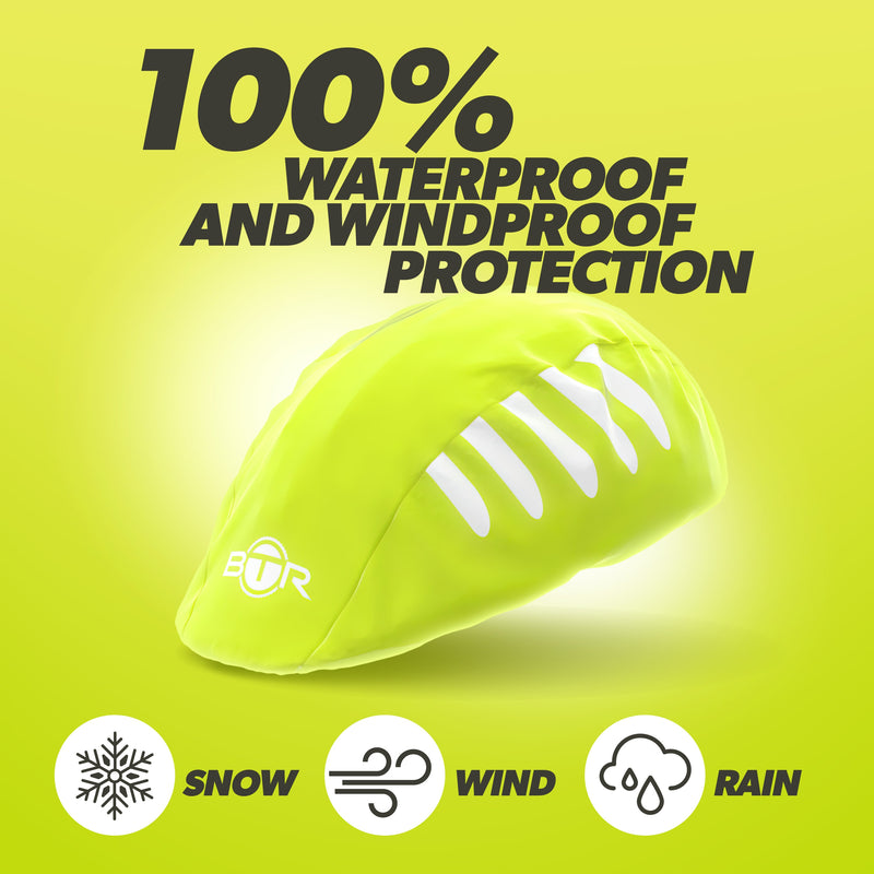 BTR Waterproof Hi Vis Cycling Helmet Cover