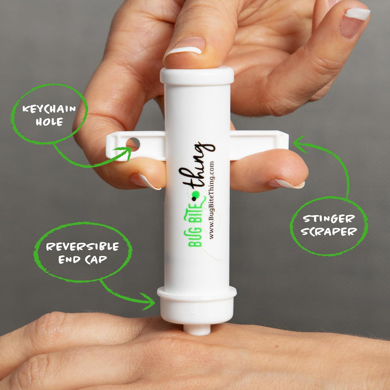 BUG BITE THING Suction Tool – White 2-Pack for Natural Insect Bite Relief