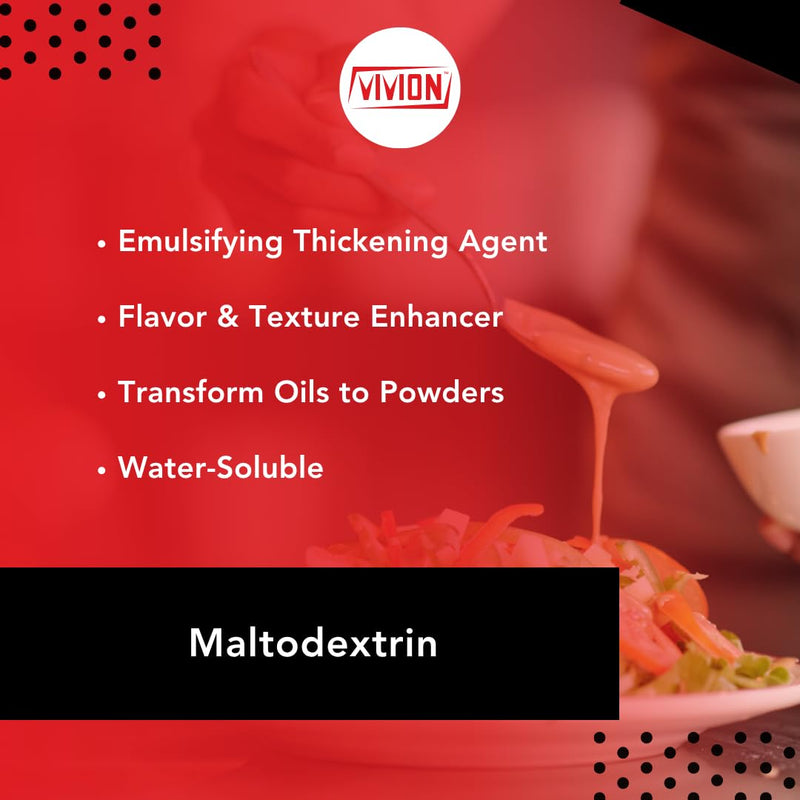 Vivion Maltodextrin Powder 5 kg (11 lb) – Non-GMO Starch Bulking Agent for Dry Mixes