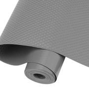 Bulk Roll - 45Cm x 500Cm Non-Slip Grey Waterproof Drawer Shelf Liner Mat UK - InStock