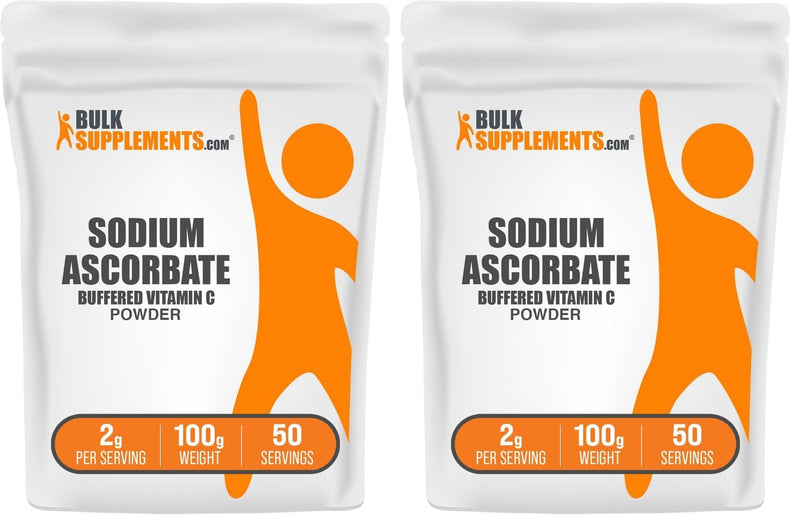 BulkSupplements Sodium Ascorbate Powder – Immune Support, Buffered Vitamin C, Gluten Free