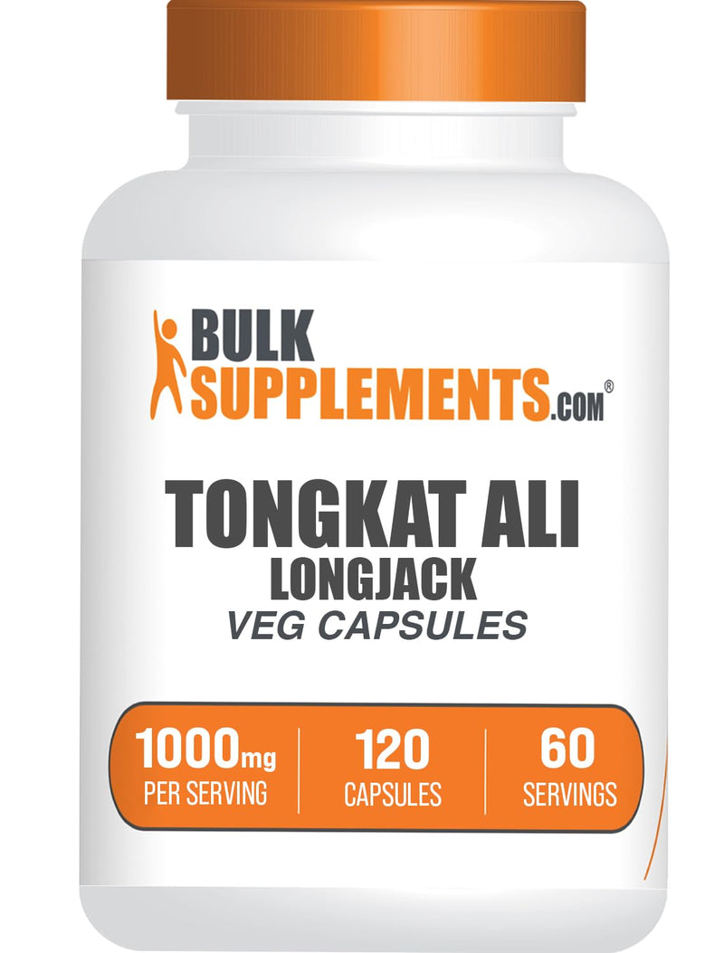 Tongkat Ali Extract Capsules | Longjack Extract Vegan Friendly 120 Veg Capsules | BulkSupplements