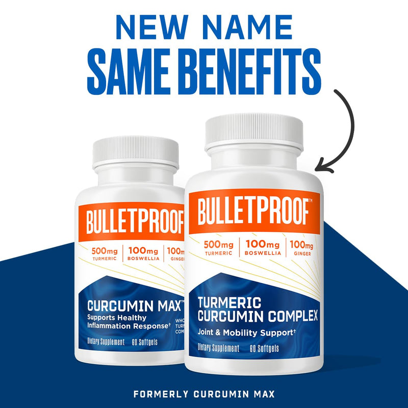 Bulletproof Turmeric Curcumin Complex Softgels - Inflammation & Joint Support (60ct)