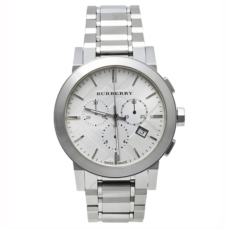 Burberry BU9350 The City Men's Silver Chronograph Watch