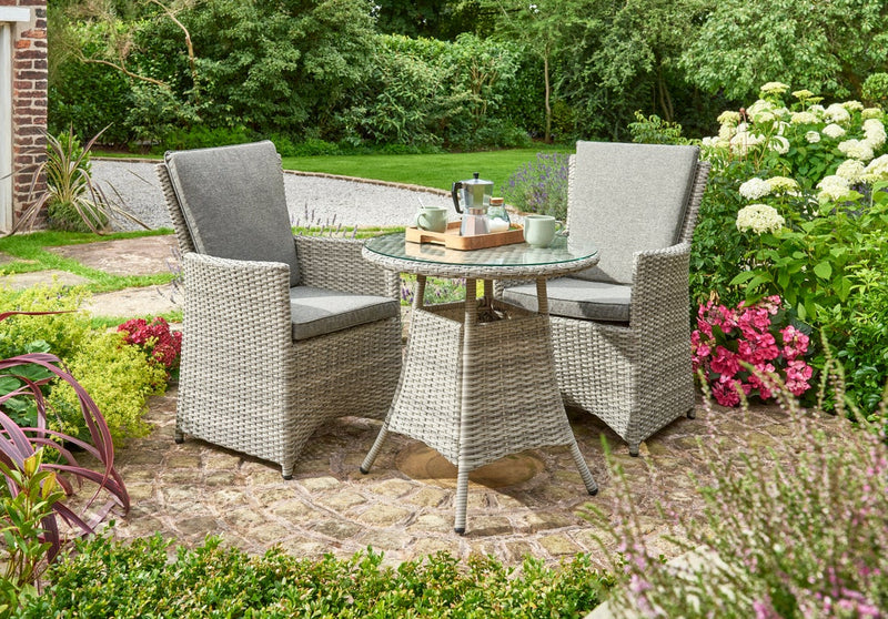 Burnham XL Two Seat Bistro Set with Reclining Chairs
