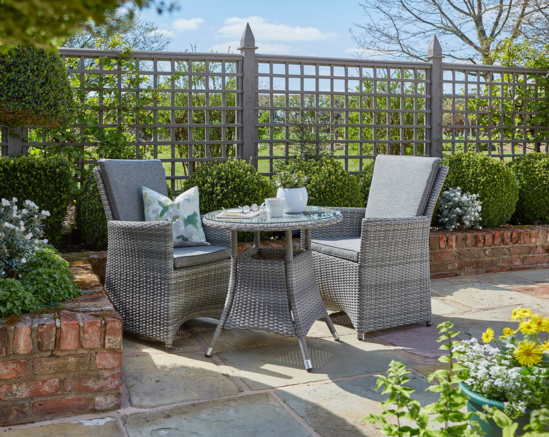 Burnham XL Two Seat Bistro Set with Reclining Chairs