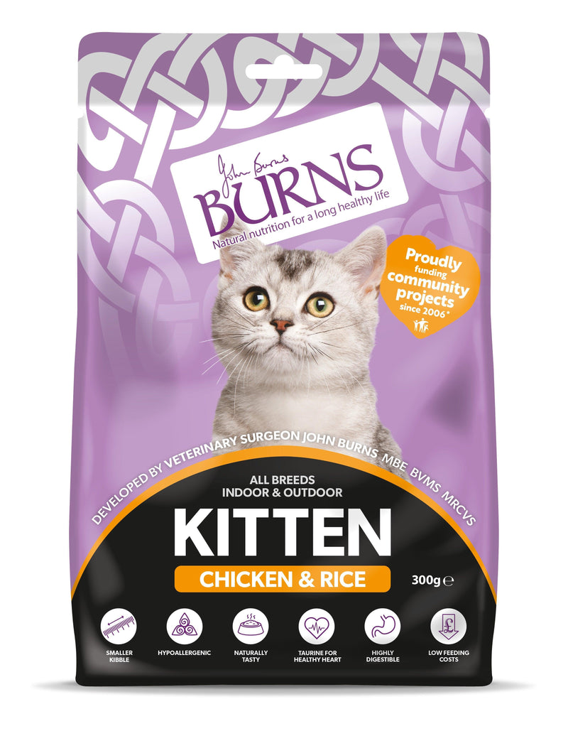 Burns Kitten Chicken & Rice 10x300g