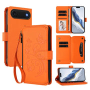 Butterfly Love Flower Multi-card Zipper Wallet Leather Phone Case, For iPhone 17, For iPhone Air, For iPhone 16 Pro Max - InStock