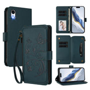 Butterfly Love Flower Multi-card Zipper Wallet Leather Phone Case, For iPhone X / XS, For iPhone XR, For iPhone XS Max - InStock