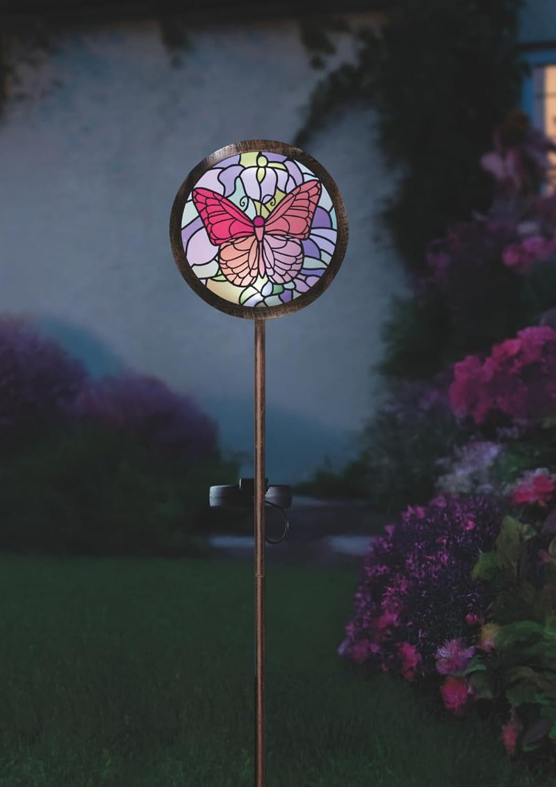Giant Butterfly Solar Stake Light 89cm Weatherproof LED Garden Ornament