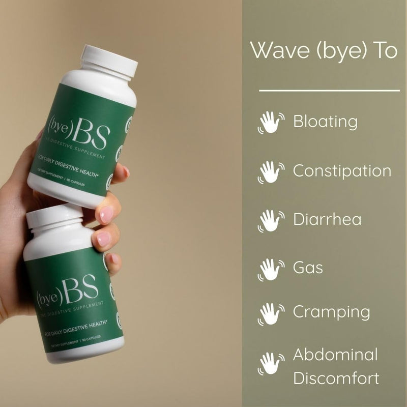 ByeBS Digestive Support – Psyllium Husk, Slippery Elm, Peppermint & L-Glutamine