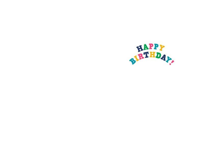 Happy Birthday Card - Age 4 (105 x 148 mm)